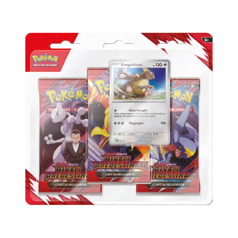 Pokemon – Blister da 3 Pack – Rivali Predestinati – Scarlatto e Violetto – ITA