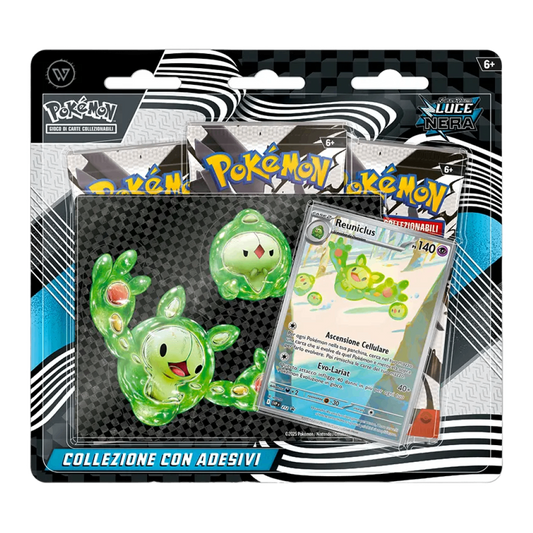 Pokémon – Collezione con Adesivo 3 Pack – Luce Nera (ITA)