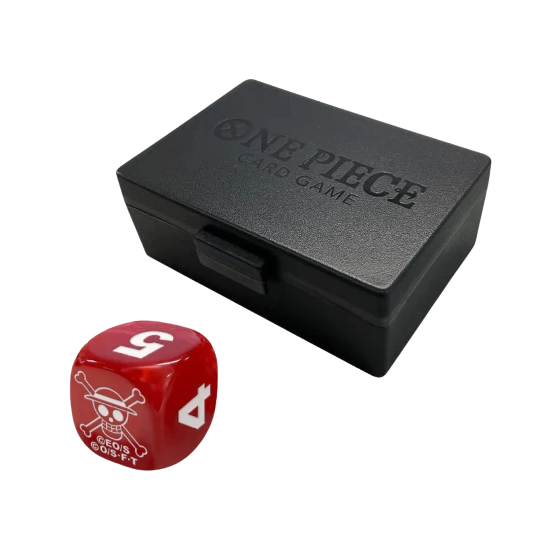 One Piece Card Game – Set 4x Official Dice and Dice Case – ENG