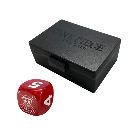 One Piece Card Game – Set 4x Official Dice and Dice Case – ENG