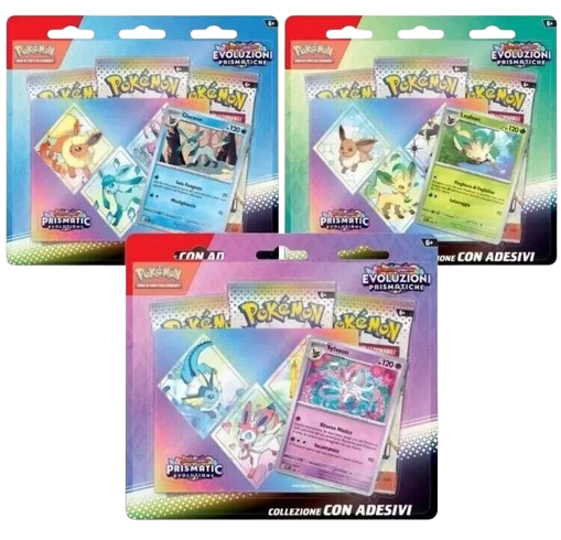 Pokémon – Blister da 3 bustine – Evoluzioni Prismatiche – ITA